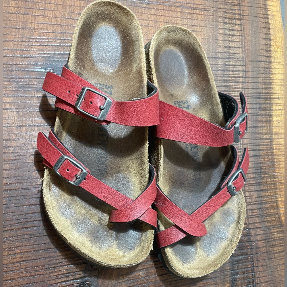 Birkenstock sandals.